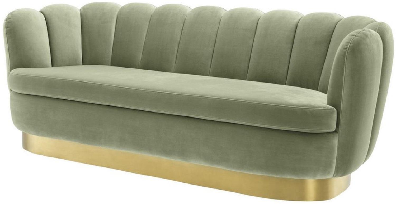 EICHHOLTZ Sofa Mirage Savona Pistache Green Velvet Bild 1