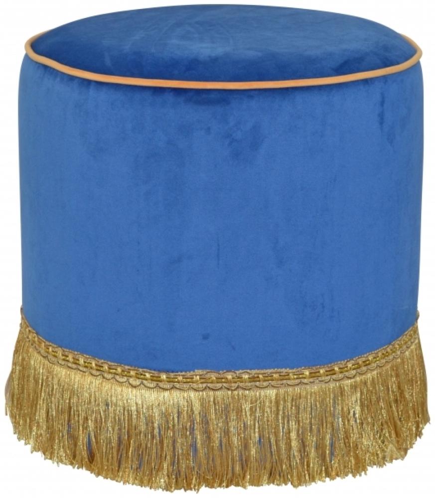 Sitzhocker/-pouf "Angela" blau Bild 1