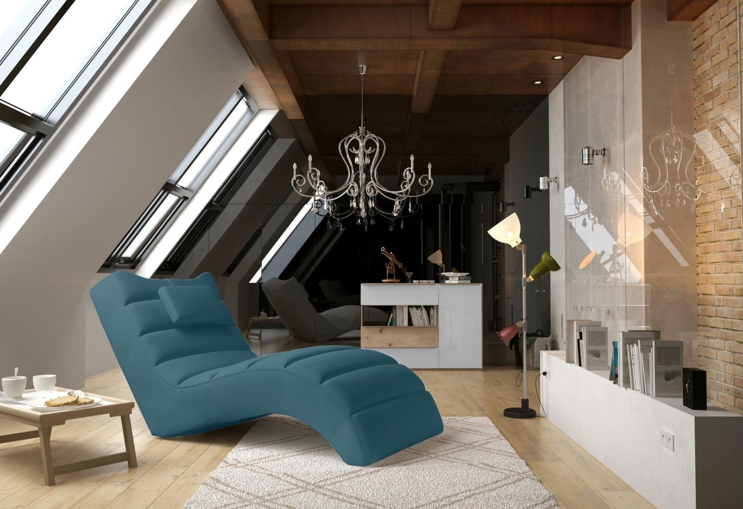 Stylefy Hollywood Liege Velours Jasmine Türkis Bild 1