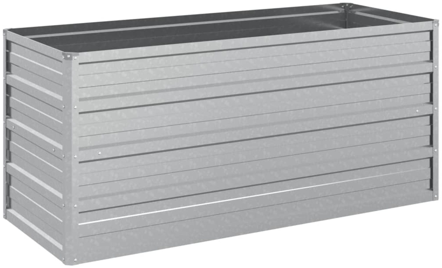 vidaXL Garten-Hochbeet 100x40x45 cm Verzinkter Stahl Silber 316897 Bild 1