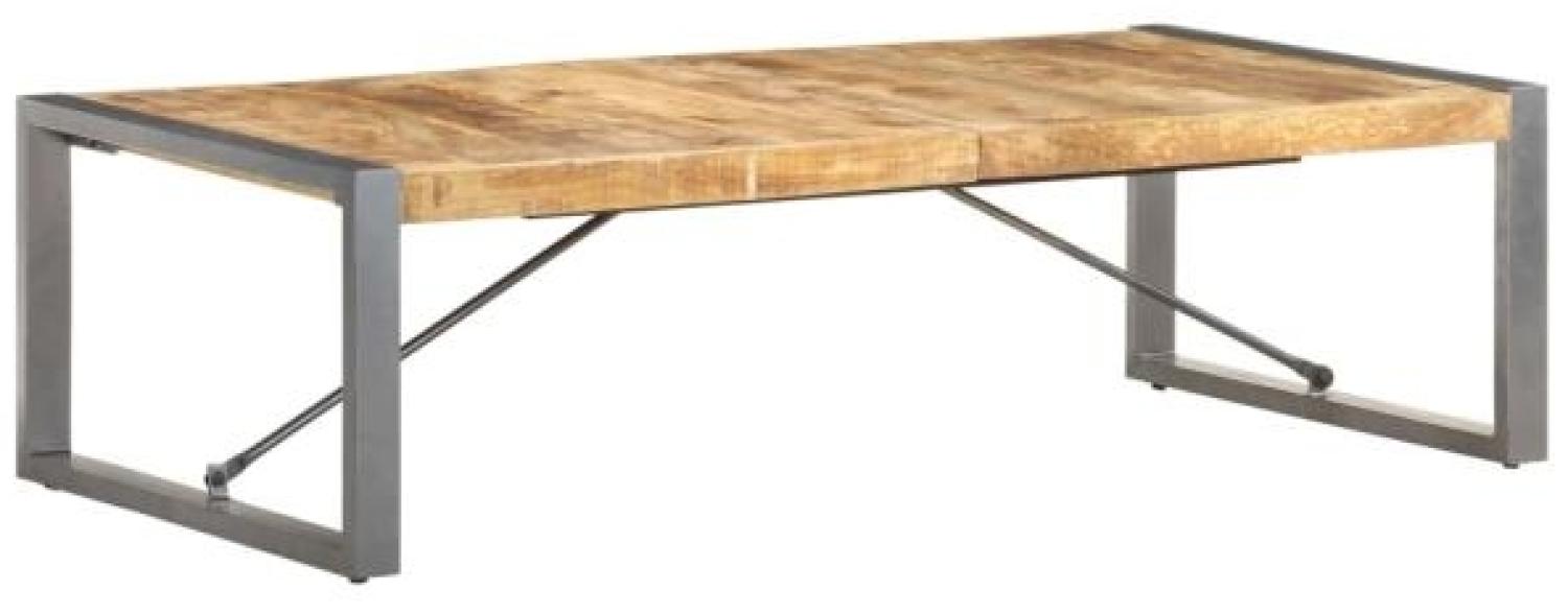 vidaXL Couchtisch 140x70x40 cm Raues Mangoholz, Form: rechteckig [321587] Bild 1