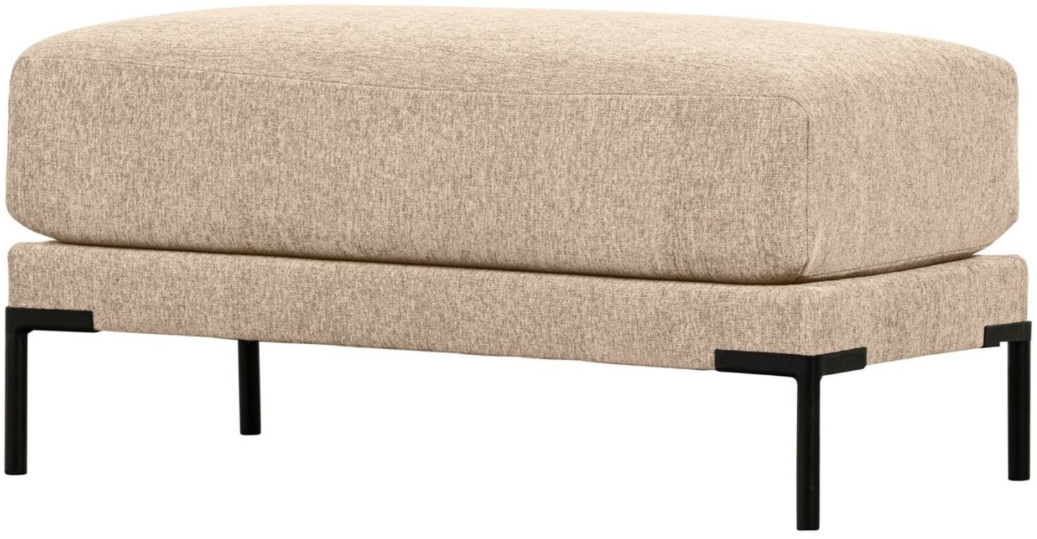 Hocker Couple aus Melange-Stoff 50 cm, Natur Bild 1