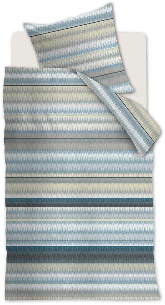 Beddinhouse Mako-Satin Bettwäsche Palenque Blue 155X220 155 x 220 cm + 1x 80 x 80 cm 1 Bettbezug, 1 Kissenbezug Blau Bild 1