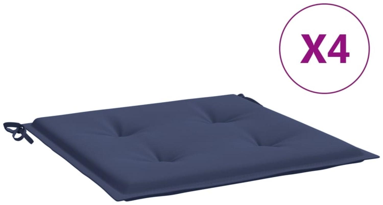 vidaXL Palettenkissen 4 Stk. Marineblau 40x40x4 cm Oxford-Gewebe 378359 Bild 1