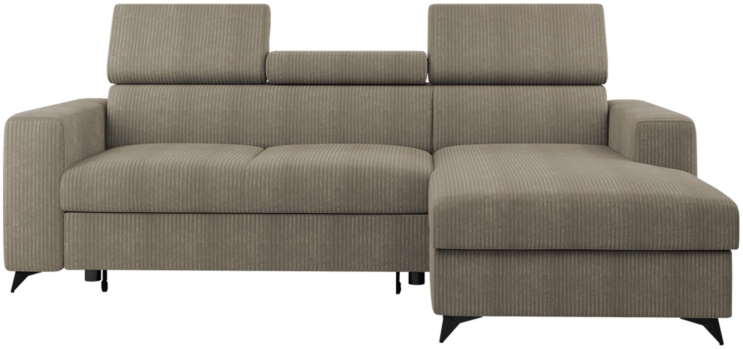 Ecksofa Kiarge Premium Cord (Farbe: Poso 02, Seite: Rechts 2R+LC) Bild 1