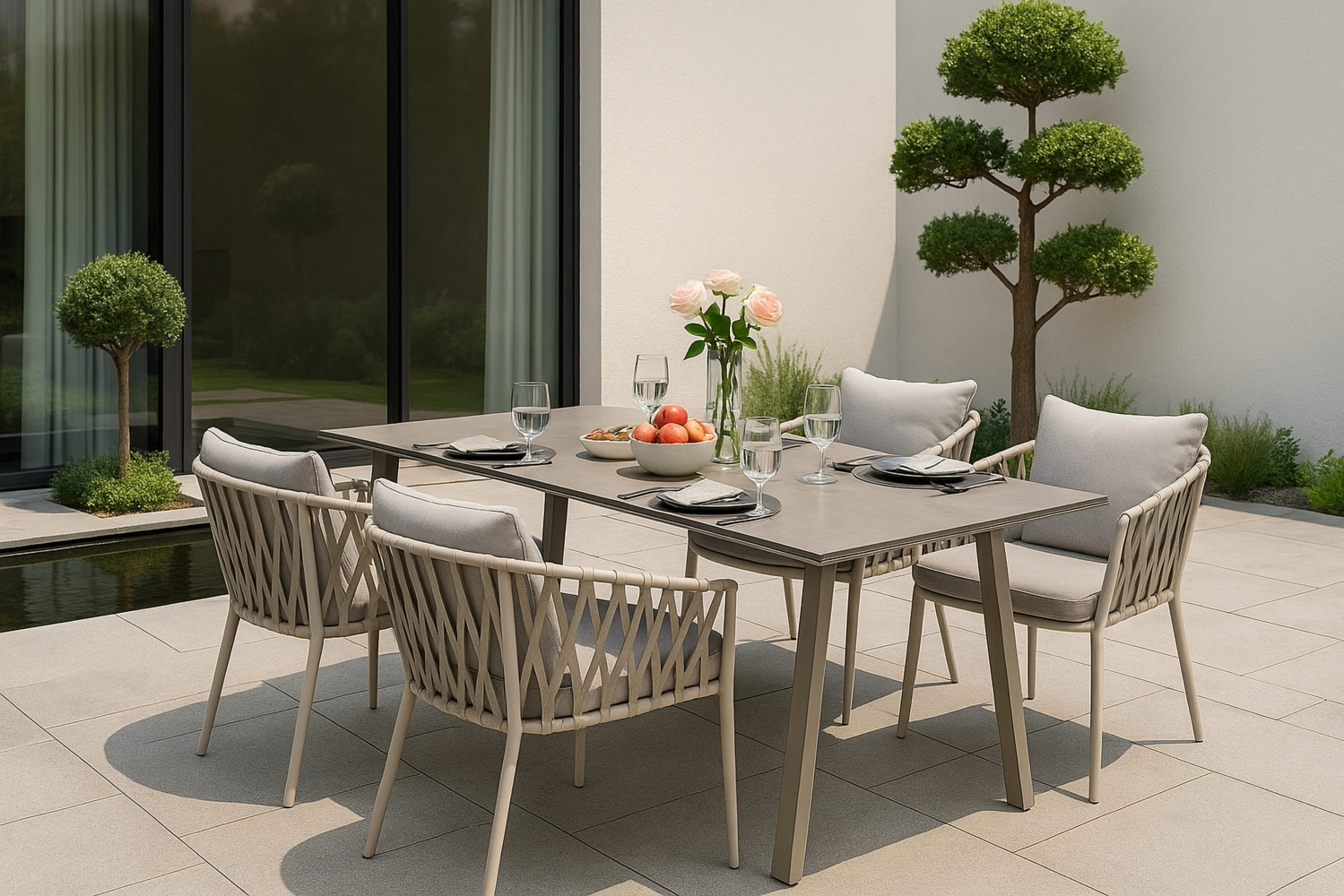 LC Garden Gartenset 5tlg. Gartentisch Sunrest Bild 1