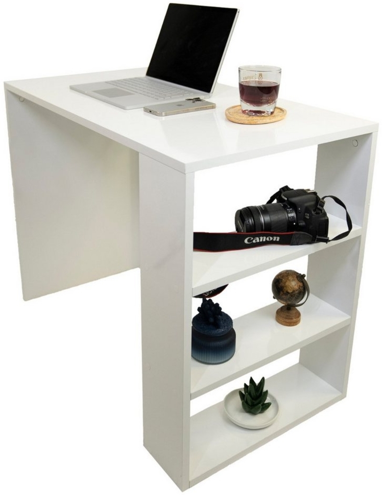 Schreibtisch "MERTIS", mit Regalablagen W Bild 1