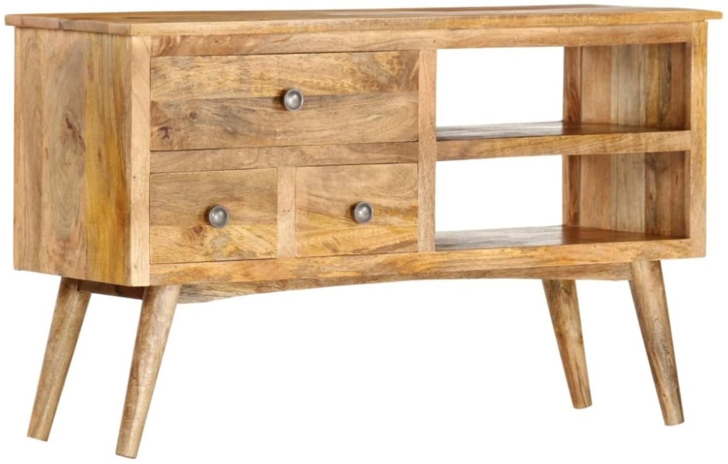Sideboard 102×35×61 cm Massivholz Mango Bild 1