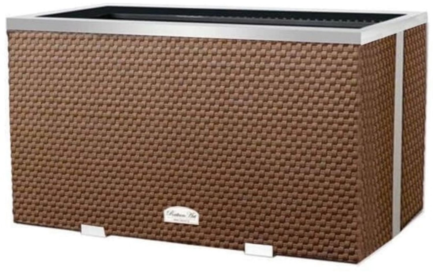 XL Polyrattan Pflanzgefäß Pflanzkübel Blumentopf Blumenkübel Übertopf Hochbeet Bild 1