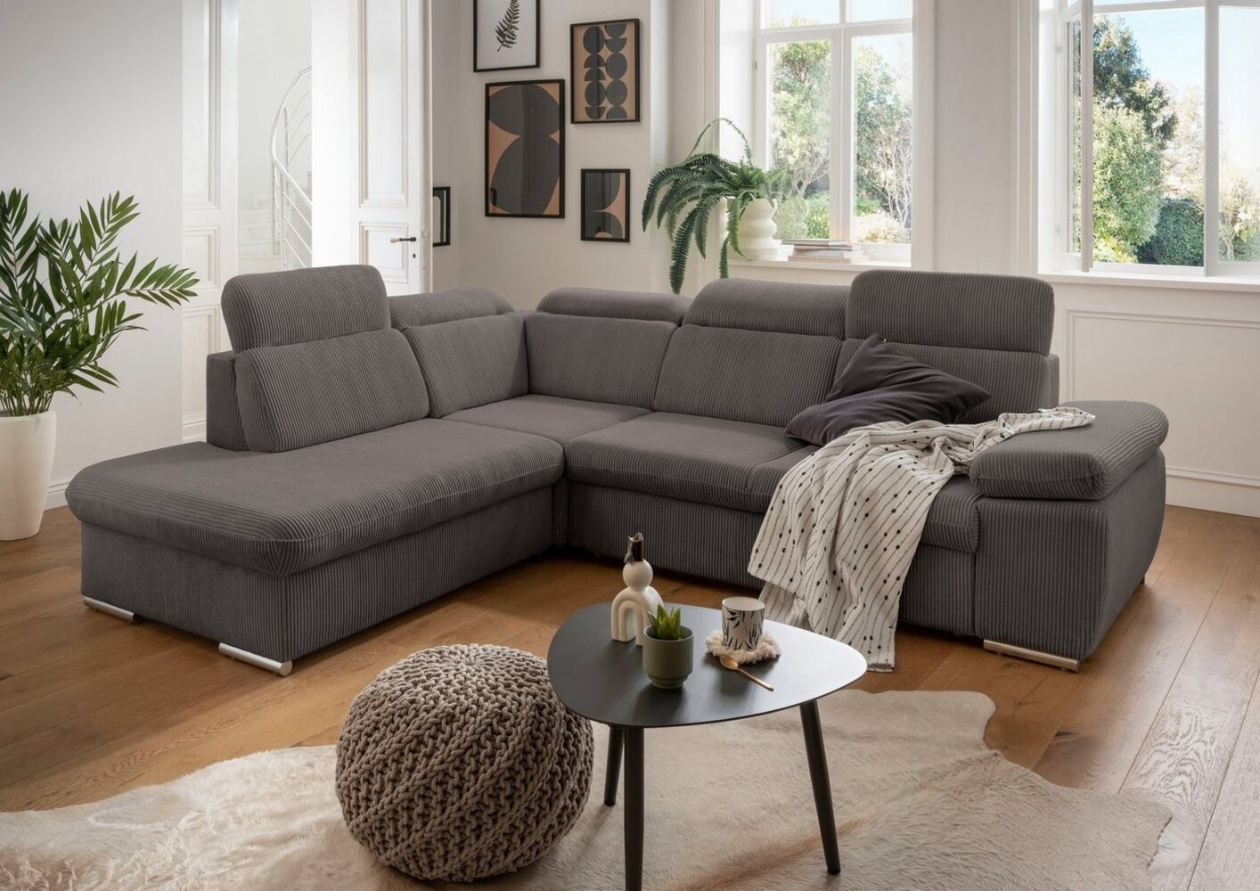 INOSIGN Ecksofa Vasto L-Form, inkl. Bettfunktion und Bettkasten, inkl. Kopfteilfunktion Bild 1