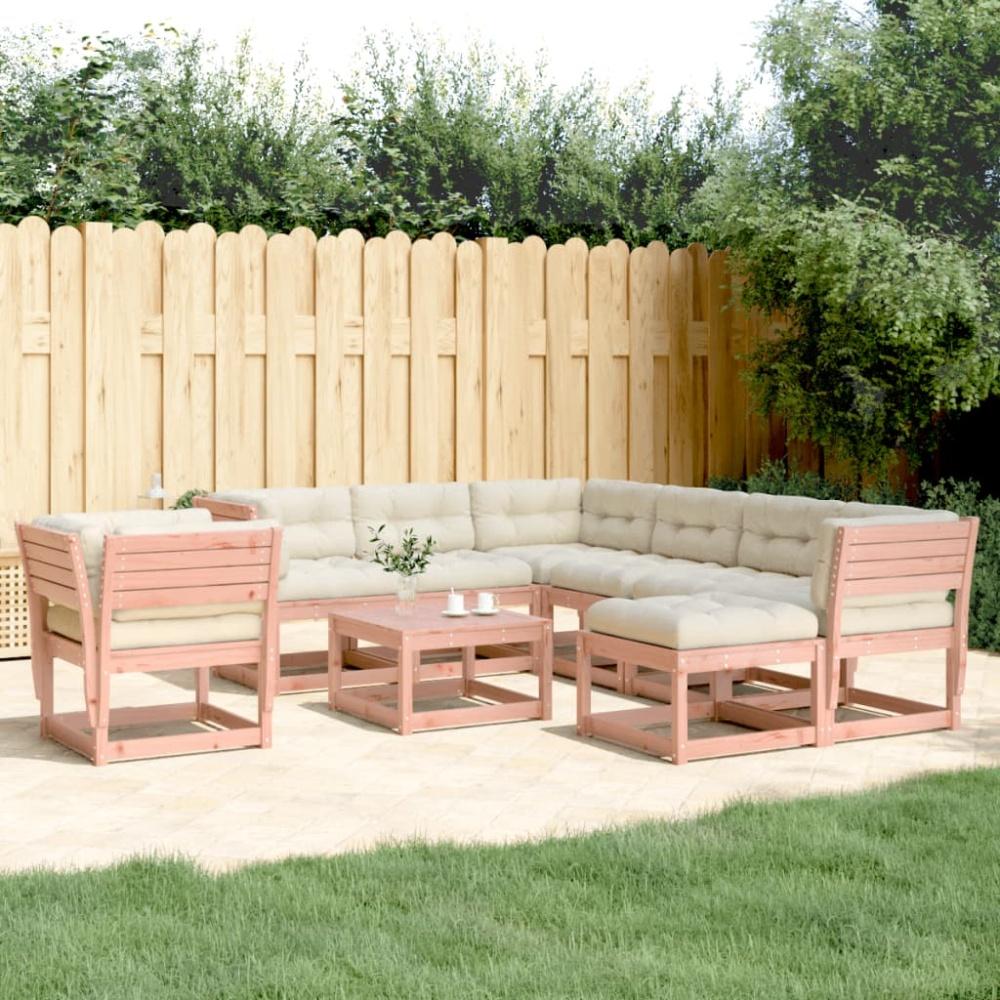 vidaXL 8-tlg. Garten-Lounge-Set mit Kissen Massivholz Douglasie 3216948 Bild 1