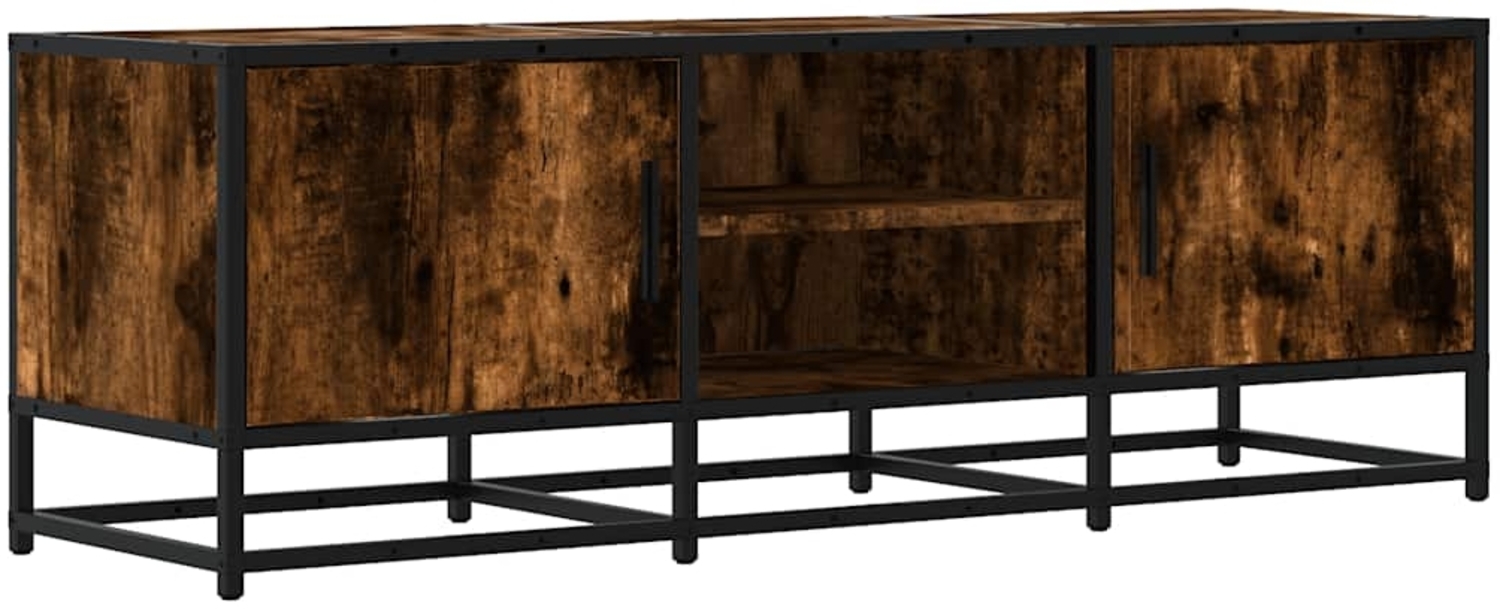 vidaXL TV-Schrank Räuchereiche 120x35x41 cm Holzwerkstoff und Metall 848841 Bild 1