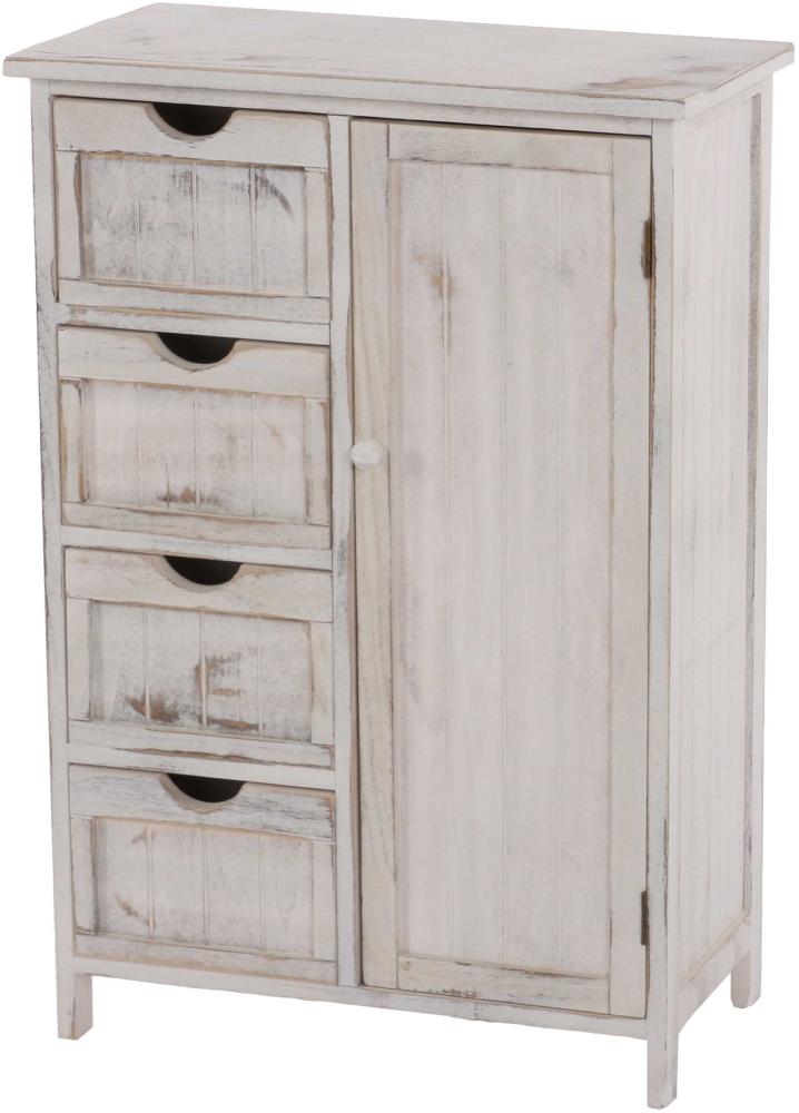 Mendler 'HWC-D12' Kommode im Shabby-Look Vintage weiß, 82 x 55 x 30 cm Bild 1
