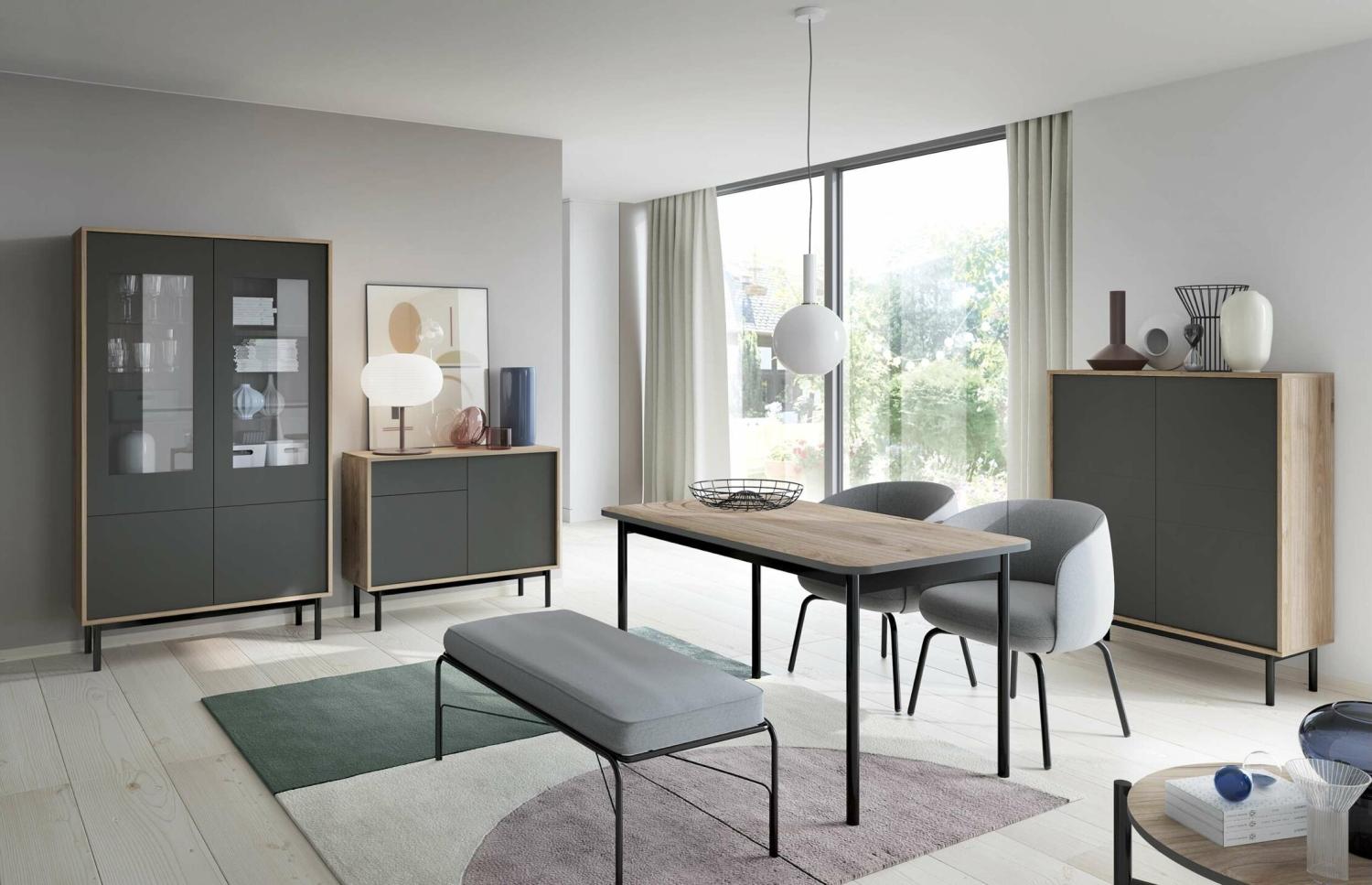 Stylefy Brighton Kommode I Jackson Hickory Graphit Bild 1