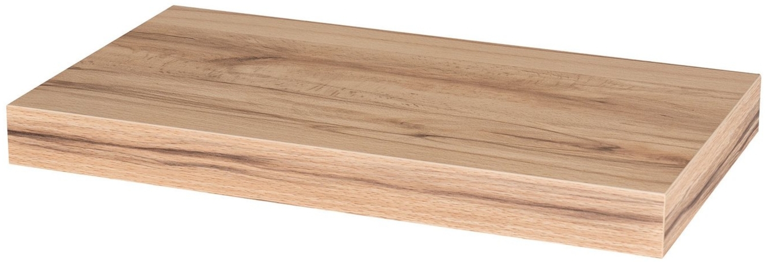 Levandeo® Wandregal, Wandboard Bobby 40cm Kernbuche - Wandregal Regal Board Bord Bild 1