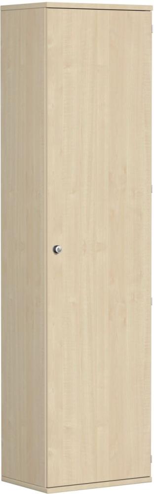 Garderobenschrank mit ausziehbarem Garderobenhalter, 60x42x230cm, Ahorn Bild 1