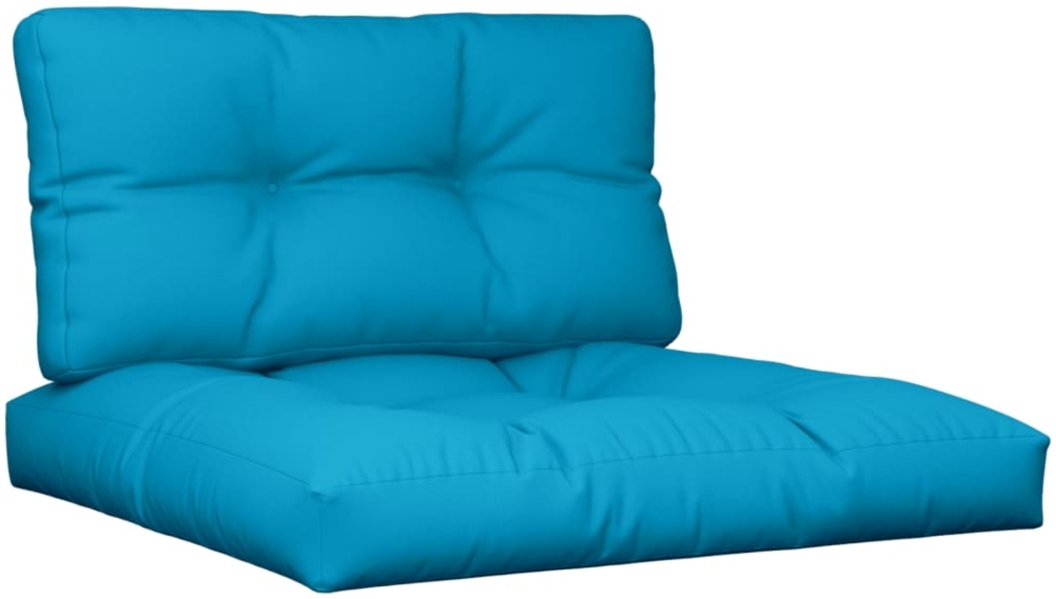 vidaXL Palettenkissen 2 Stk. Blau Stoff 360715 Bild 1
