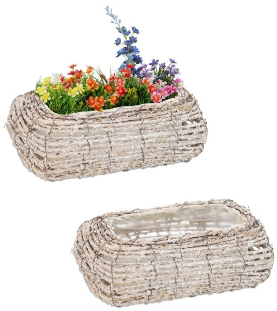 Geschwungener Blumentopf im 2er Set Bild 1