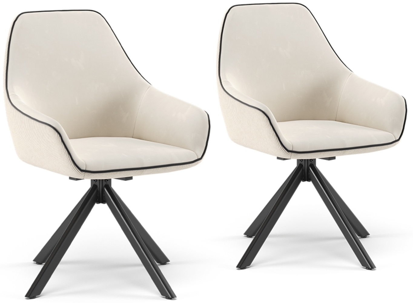 Loungesessel Eleganza Beige 2er Set Vicco Bild 1