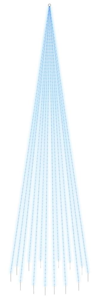 vidaXL LED-Weihnachtsbaum für Fahnenmast Blau 1134 LEDs 800 cm 343532 Bild 1