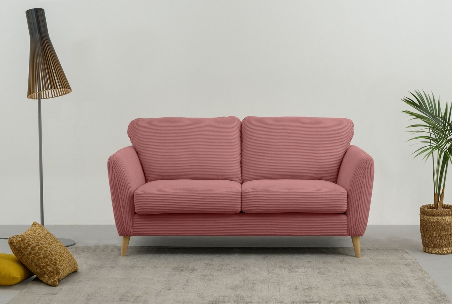 Home affaire 2-Sitzer MARSEILLE Sofa 170 cm, mit Massivholzbeinen aus Eiche, verschiedene Bezüge und Farbvarianten Bild 1