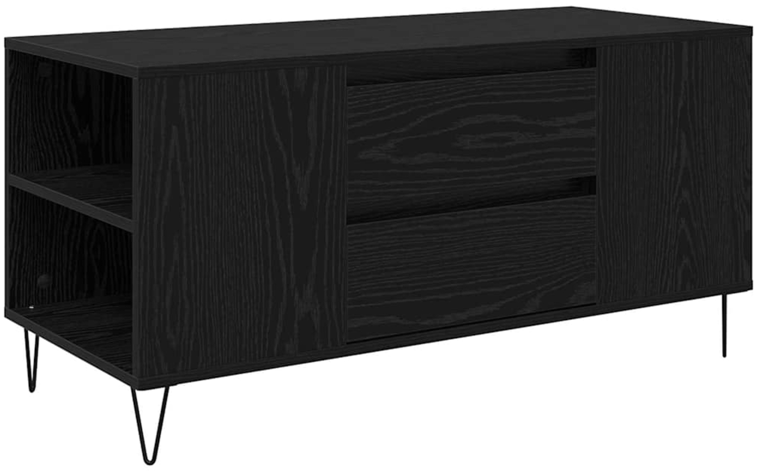 vidaXL Couchtisch Schwarz Eichen-Optik 102 x 44,5 x 50 cm 882689 Bild 1