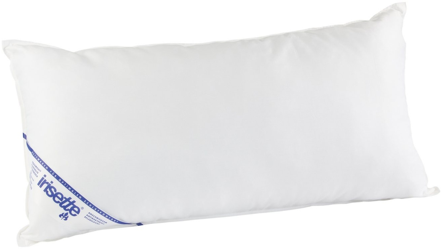 Irisette Baumwollkissen Faserkopfkissen, Füllung: 100% Polyester - Hohlfaserkugeln recycelt, Bezug: hautfreundlich, Seitenschläfer, Rückenschläfer, Bauchschläfer, waschbar bis 60°C, allergikergeeignet, Produktion in Deutschland Bild 1