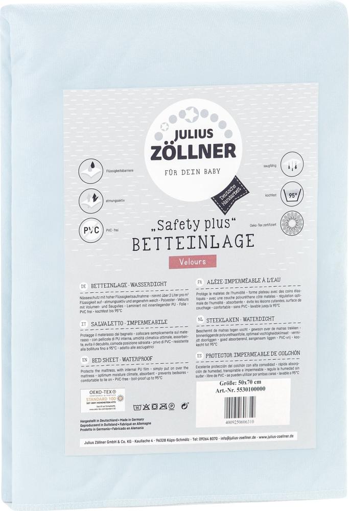 Julius Zöllner Wasserdichte Betteinlage Safety Plus 70/100 cm Bild 1