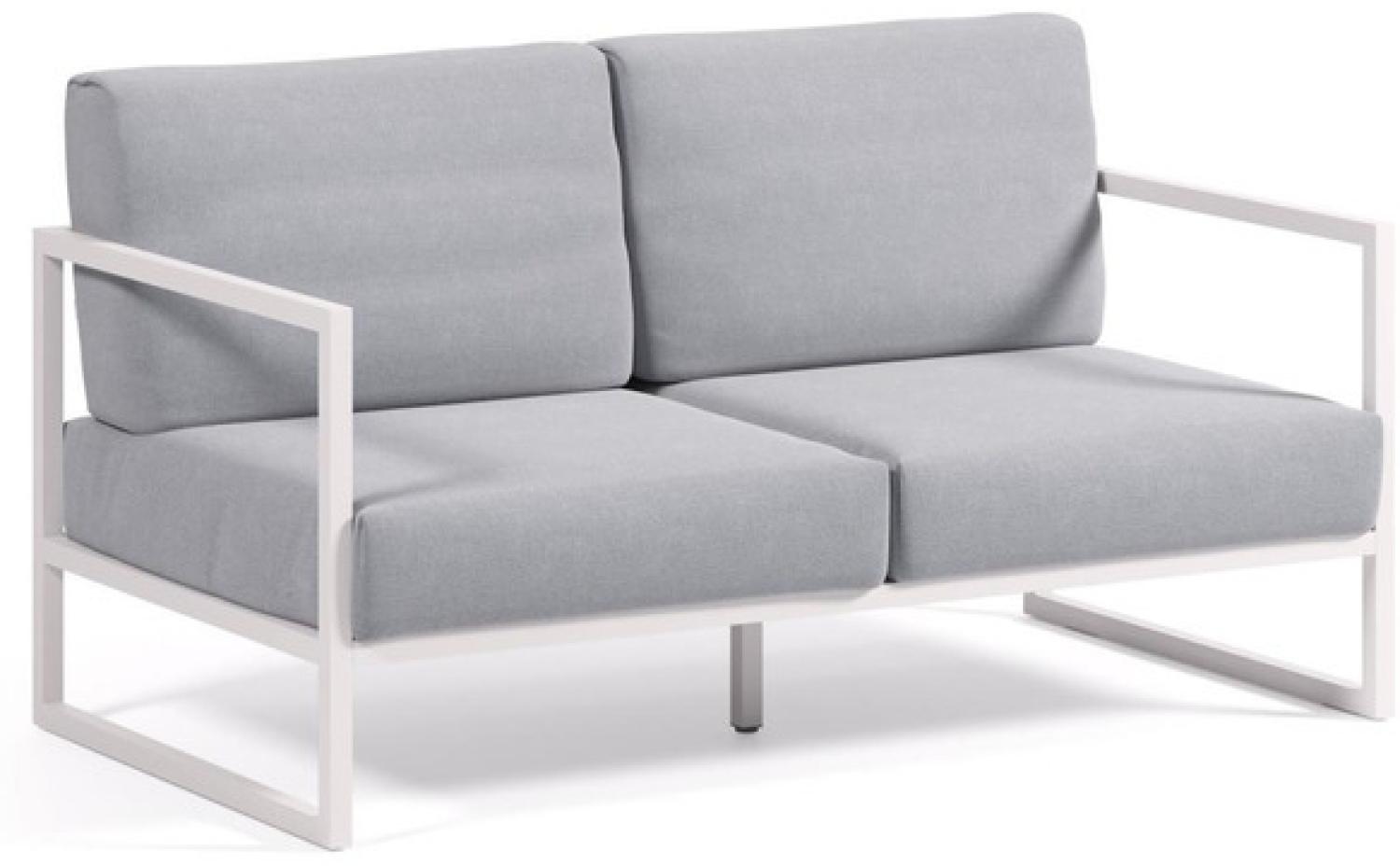 Nosh Comova 2-Sitzer-Sofa 100% outdoor blau und Aluminium weiß 150 cm Bild 1