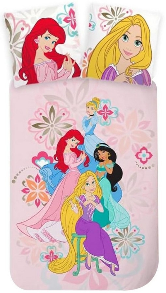 Disney Kinderbettwäsche Disney Prinzessin Rapunzel Cinderella Kinderbettwäsche 100x135 cm, Renforcé, 2 teilig Bild 1
