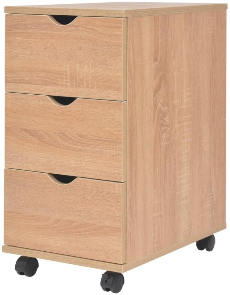 vidaXL Schubladenelement 33×45×60 cm Eichenbraun 245725 Bild 1