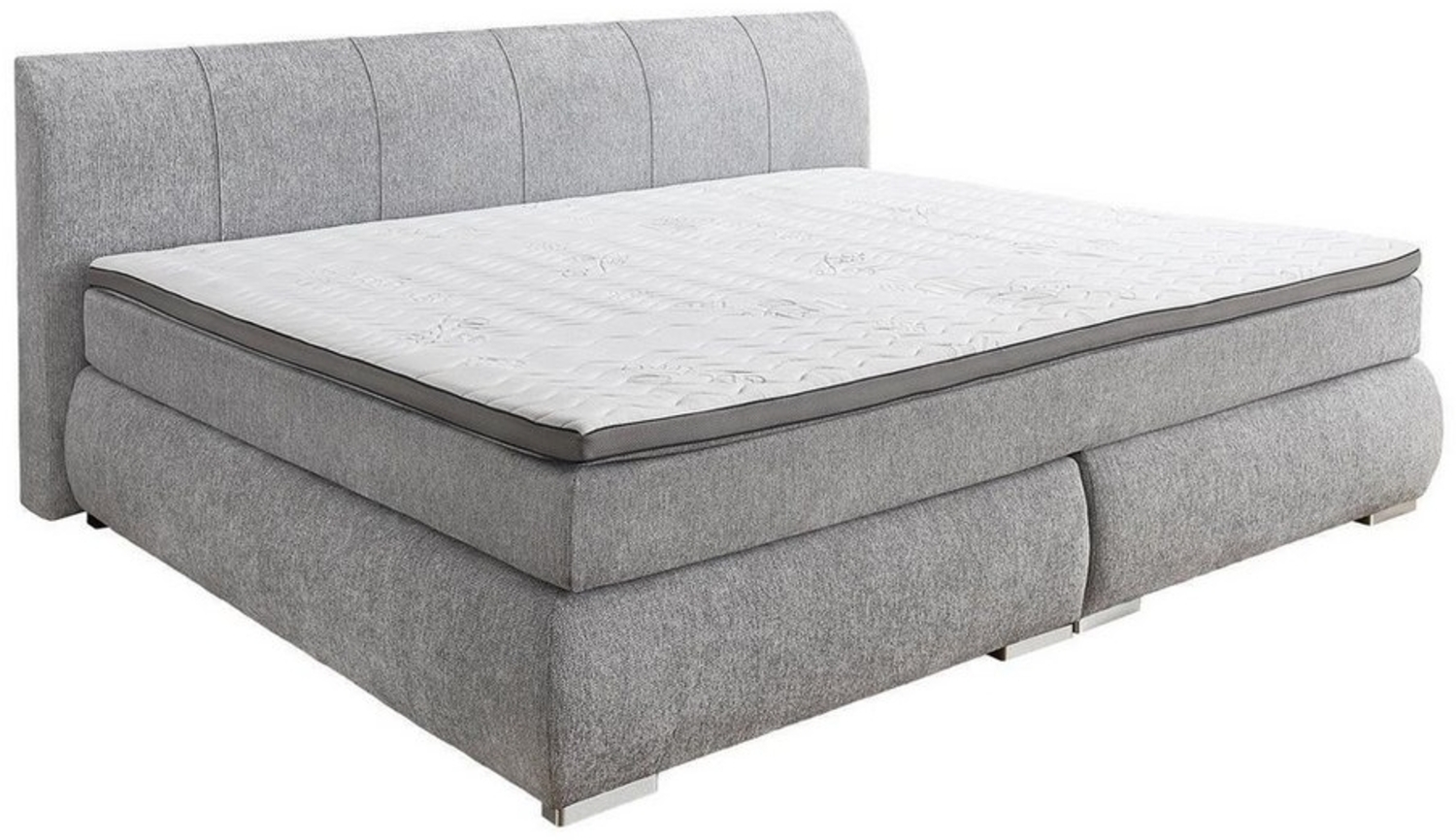 HARPER Boxspringbett Boxspringbett HARPER SAMBAS LF 240x200 cm grau Box-Spring-Bett Bild 1