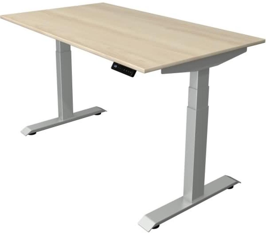 Kerkmann Schreibtisch Sitz-Stehtisch Move 4 silber 140x80x64-129cm elektr. höhenverstellbar ahorn Bild 1