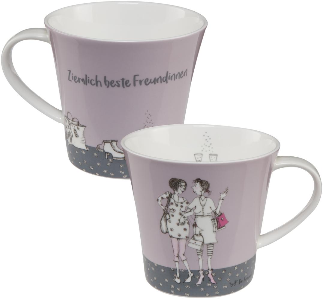 Goebel Ziemlich Beste Freundinnen Becher, Kaffeebecher, Trinkbecher, Barbara Freundlieb, Porzellan, 350 ml, 27000071 Bild 1