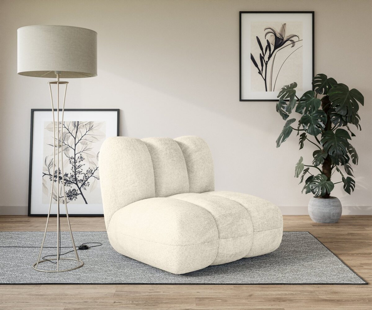 LeGer Home by Lena Gercke Sessel Priya Loungesessel, moderne Steppung, auch in Bouclé, perfektes Einzelstück, gemütlich und modern, B/T/H: 102,5/106,5/83 cm Bild 1