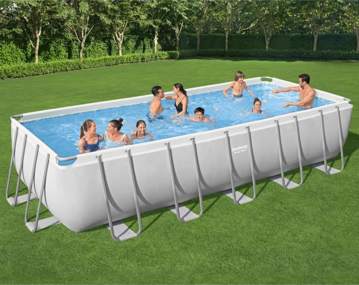 Bestway Power Steel Frame-Pool Rechteckig 19281 L 92856 Bild 1