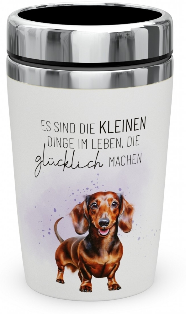 Thermobecher Isolierbecher Kaffeebecher To Go 240ml la vida Dackel 3888051 Bild 1