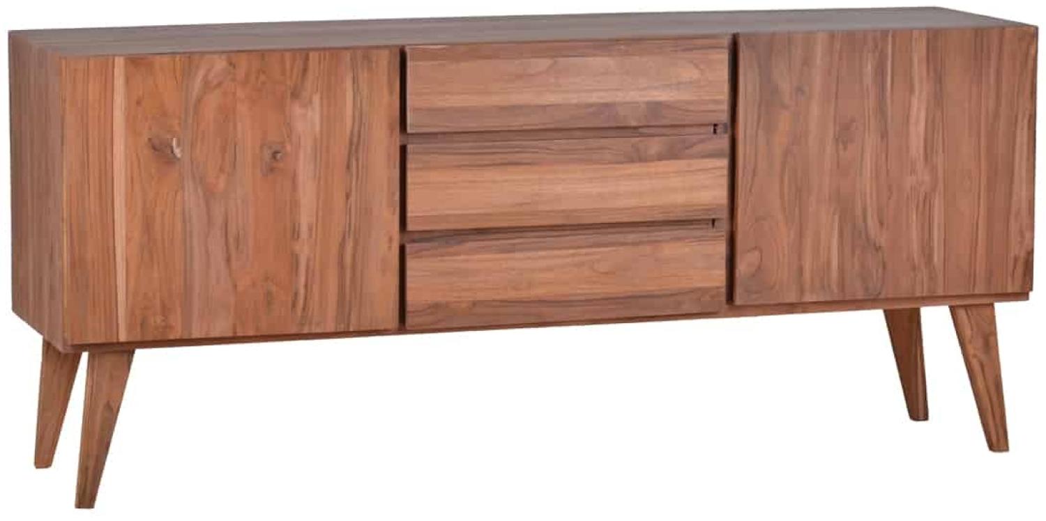 MiaMöbel Sideboard Tamesi Massivholz Teak Modern Bild 1