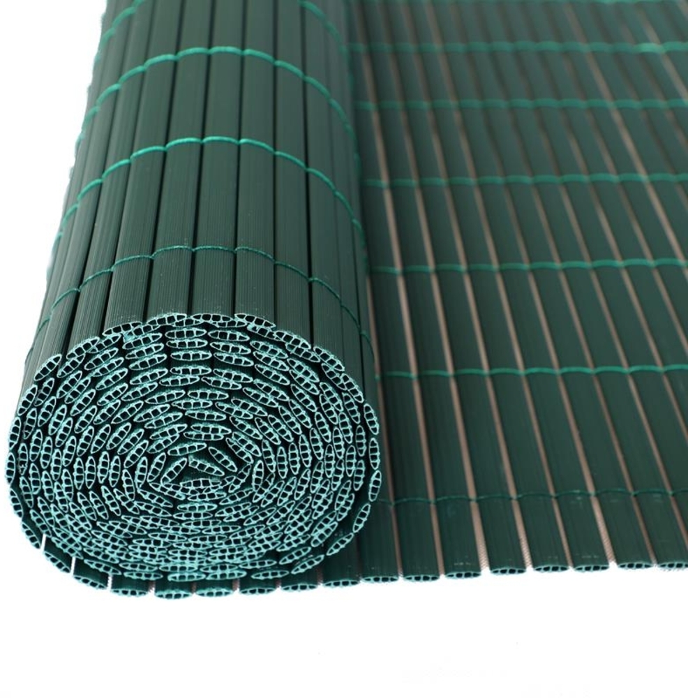PVC Sichtschutzmatte Sichtschutzzaun Sichtschutz für Zaun Balkon grün 1,8x4 m Bild 1