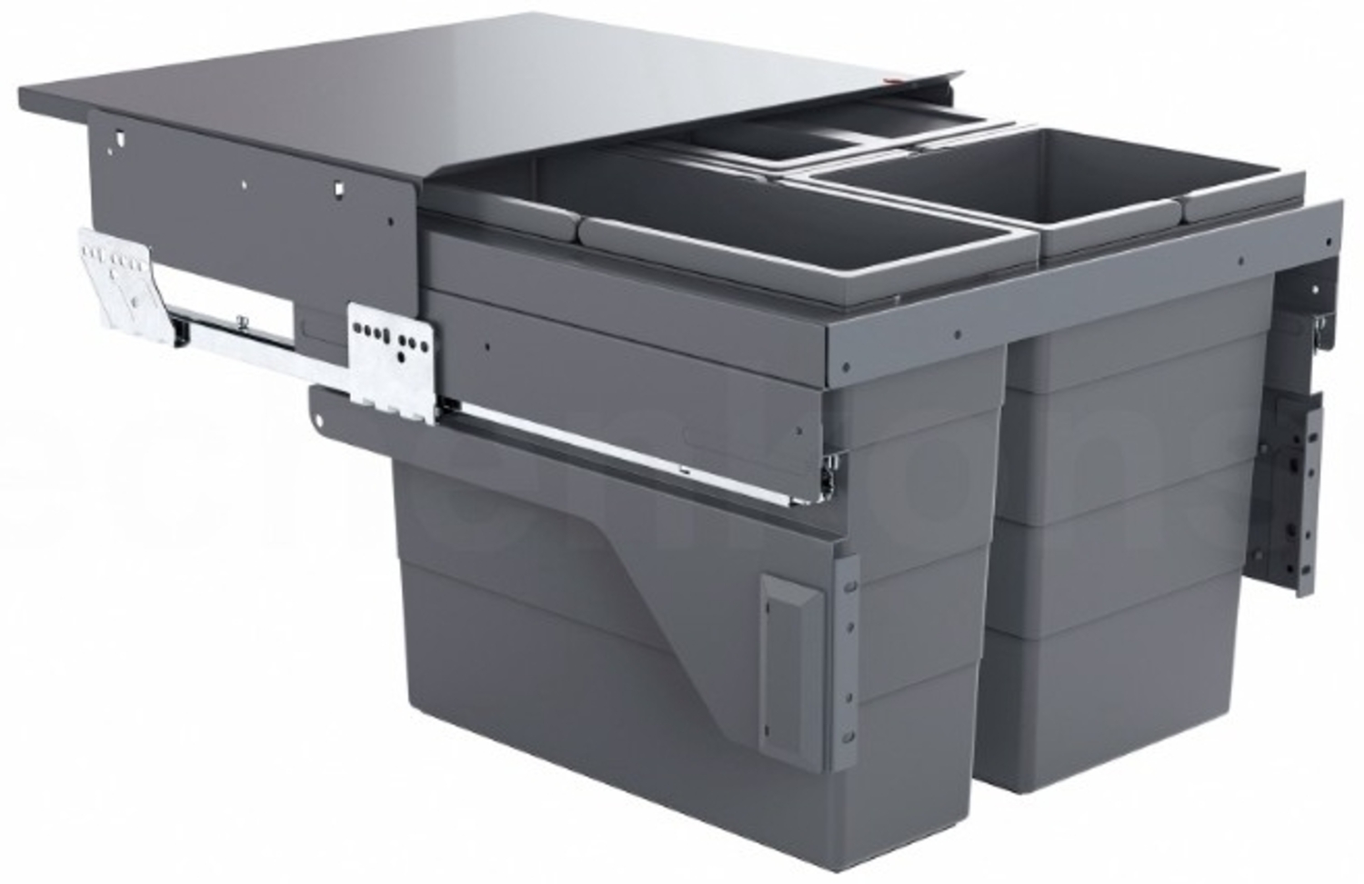 Hailo Abfallsammler 361083 Cargo 50 Schrankbreite Mülleimer Trennung Abfalleimer Bild 1