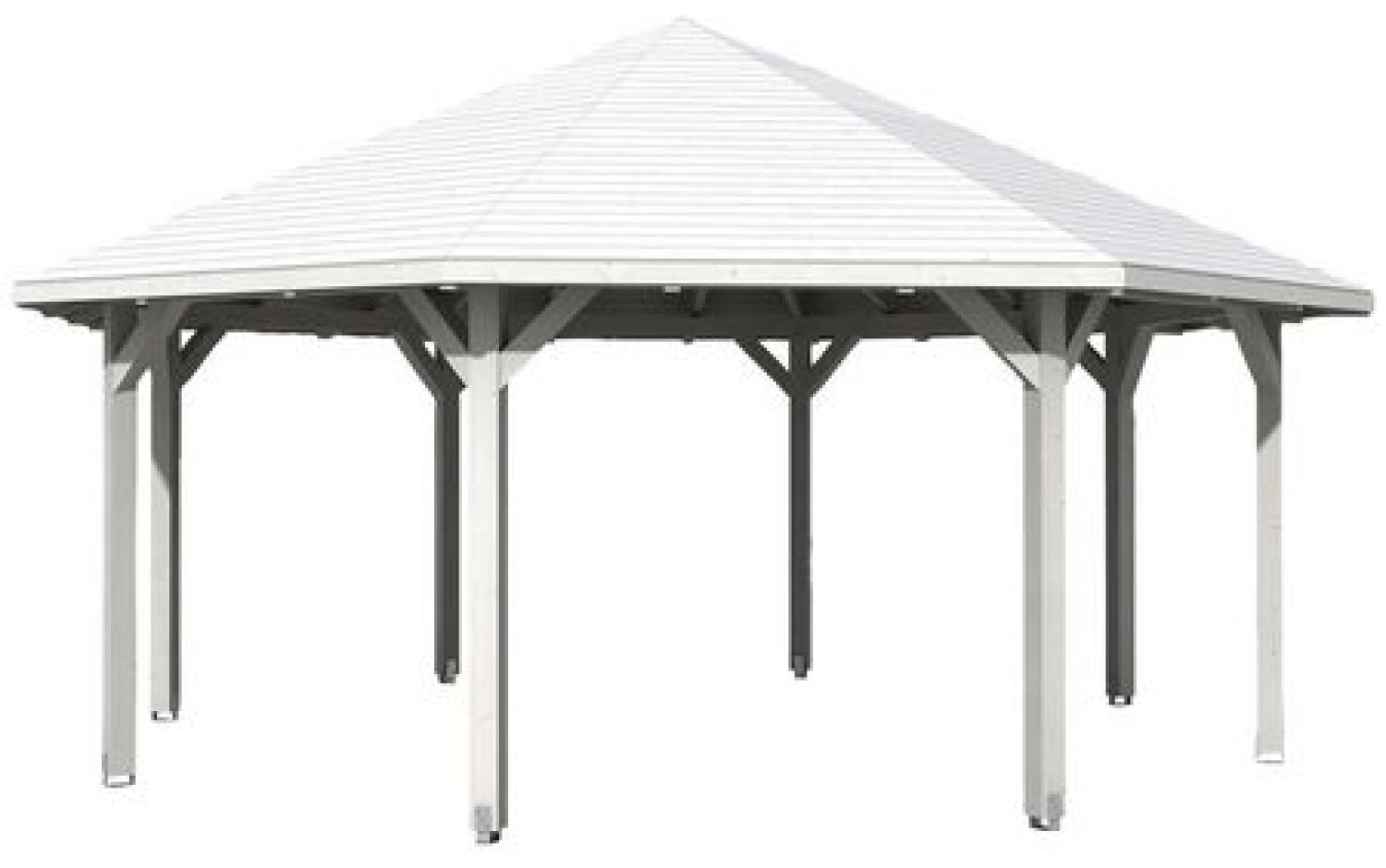 SKANHOLZ Pavillon, Zeltdach, achteckig, BxT: 630x630 cm weiß Gartenpavillon Bild 1
