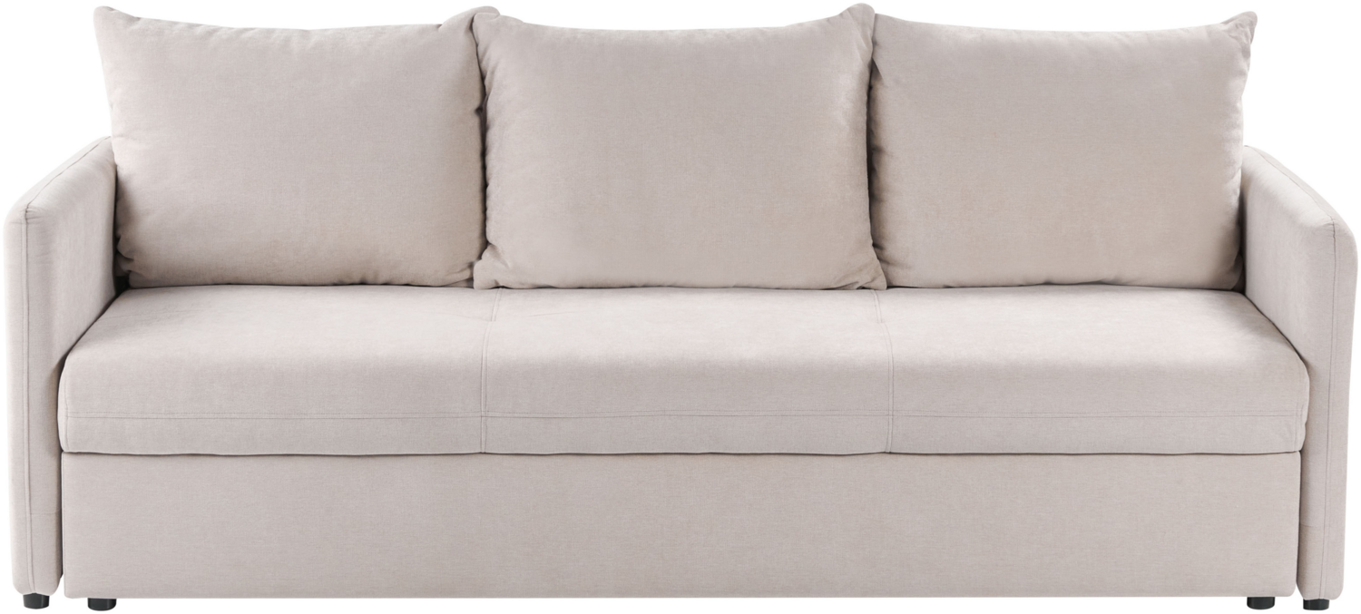 Schlafsofa HOLSEN Beige Stoff Bild 1