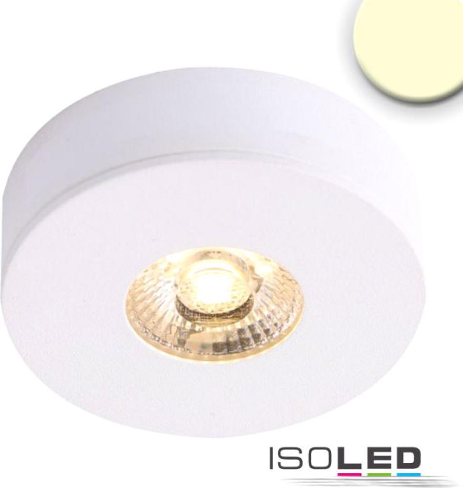 ISOLED LED Ein- und Unterbauleuchte MiniAMP weiß, 3W, 24V DC, warmweiß, dimmbar Bild 1