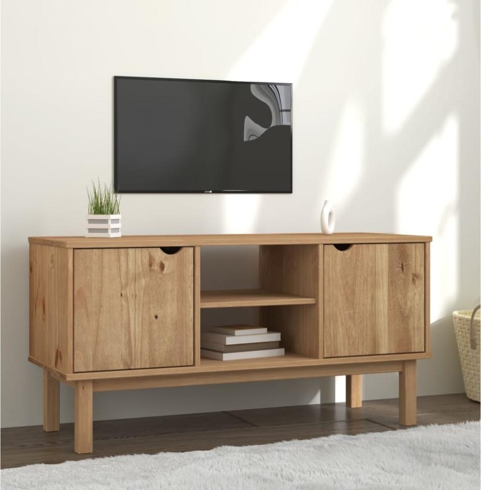 vidaXL TV-Schrank OTTA 113,5x43x57 cm Massivholz Kiefer 348594 Bild 1