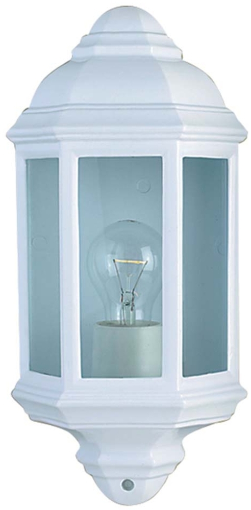 Außen Wandleuchte, Aluminium, Glas, Weiß, dimmbar, IP44 Bild 1