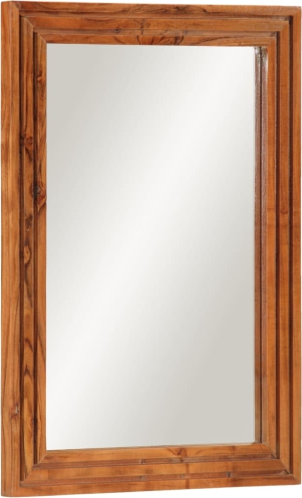 vidaXL Badspiegel 50x70 cm Massivholz Akazie und Glas 377590 Bild 1