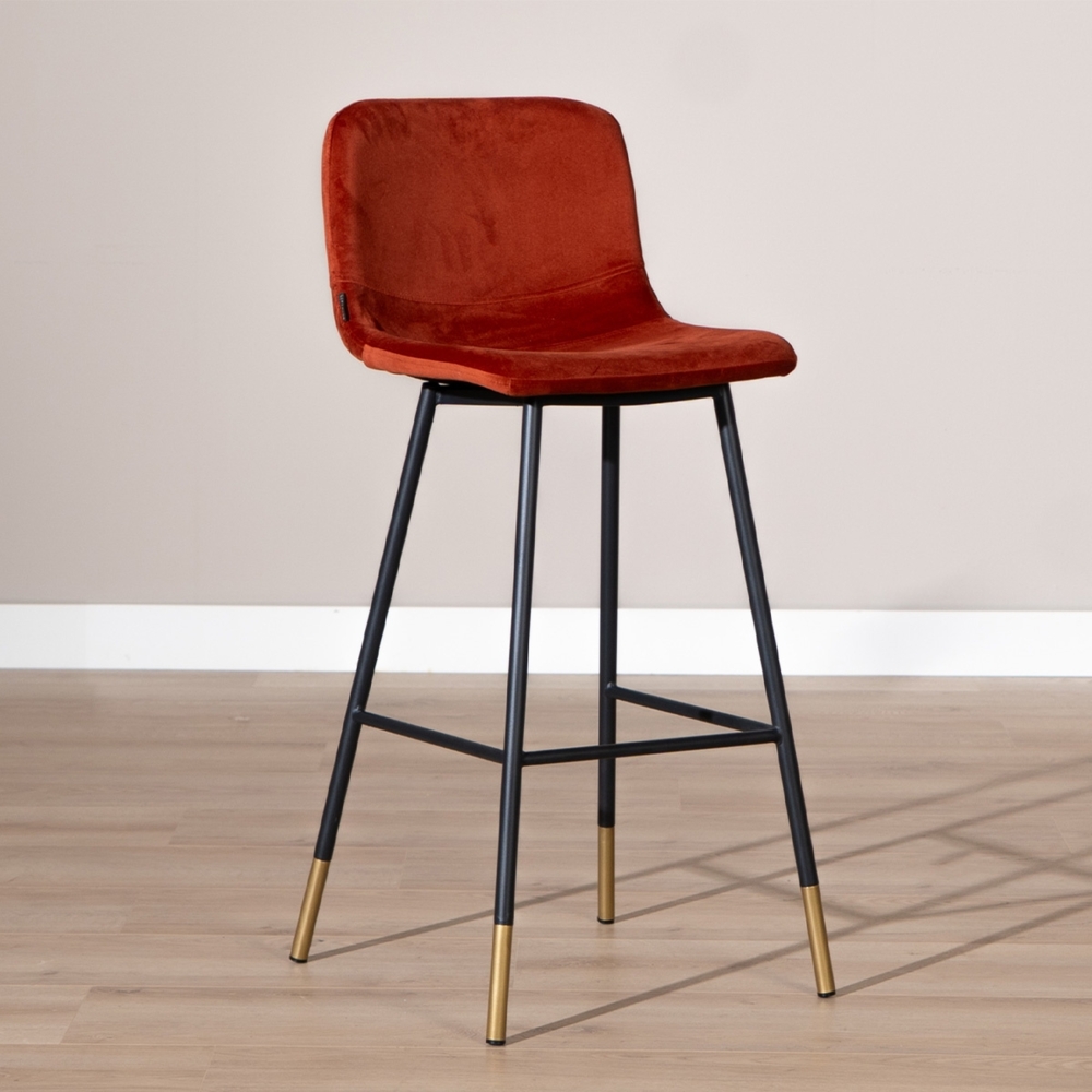 Bronx71 Barhocker Samt Mikky 65 - 78 cm kupfer Bild 1