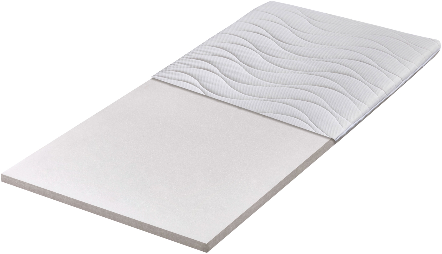 Betten-ABC Kaltschaumtopper - mittelfeste Matratzenauflage mit waschbarem Bezug, Größe: 90x200 Bild 1