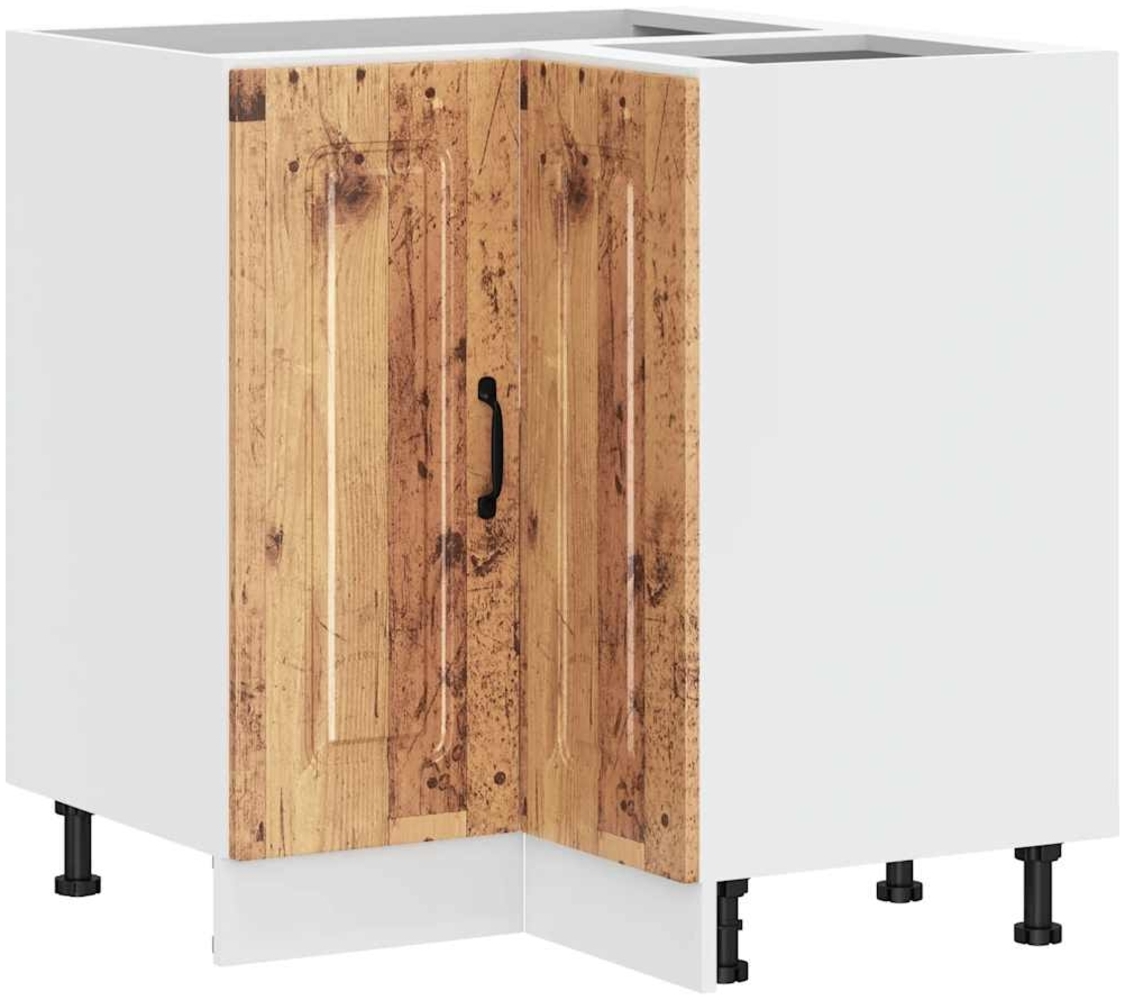 vidaXL Küchen-Eckunterschrank Kalmar Altholz-Optik Holzwerkstoff 853515 Bild 1