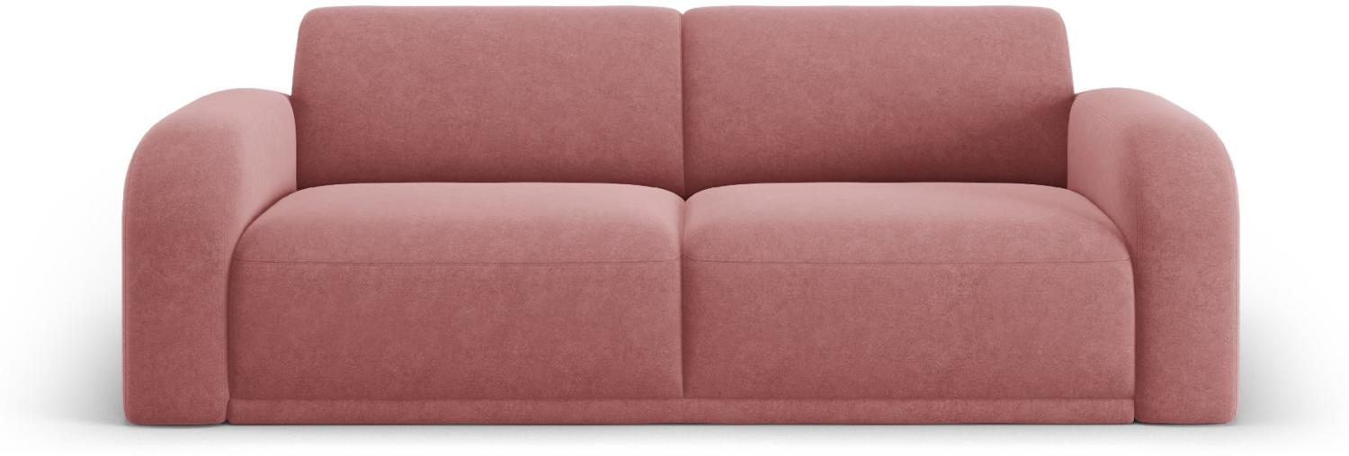 Micadoni Sofa Erin 3-Sitzer Samtstoff Dunkelrosa Bild 1